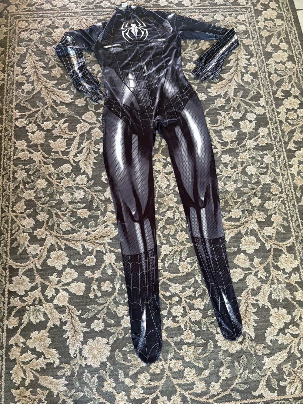 Black Spider Web Superhero Costume